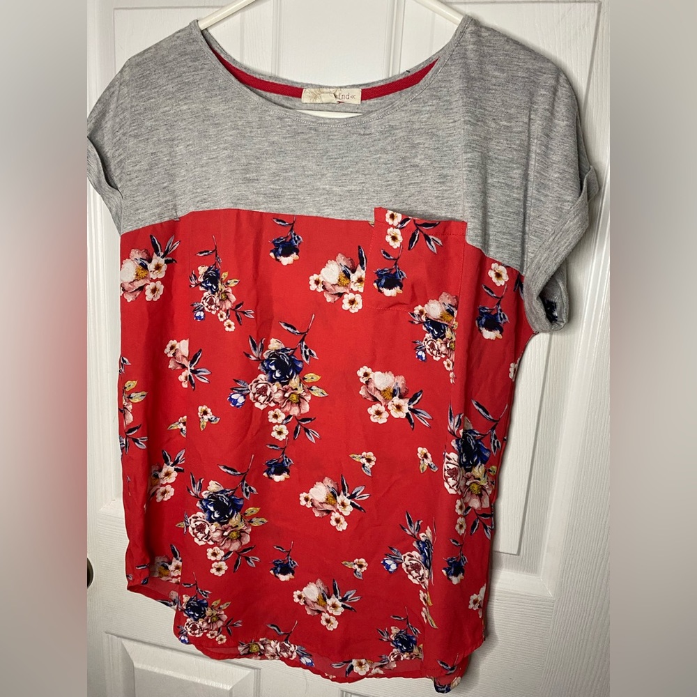 Flowered blouse!